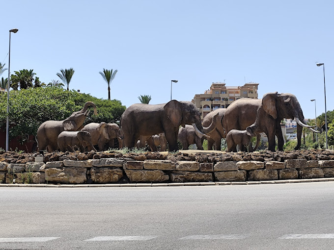 Elefantenherde in Benalmádenas / Spanien